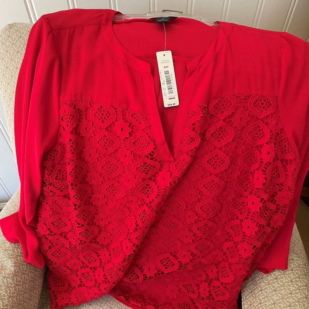 Investments II Plus Size (3x) Red Blouse